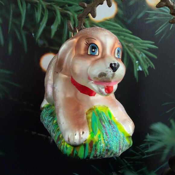 Christopher Radko 'SEE SPOT RUN' Puppy Dog Ornament VTG 1999 - Picture 1 of 7